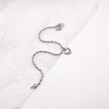 925 Silver Love Student Bracelet Punk Party Jewelry Women Charm Gift