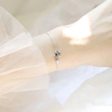 925 Silver Starry Sky Zircon Bracelet Wedding Party Jewelry For Women
