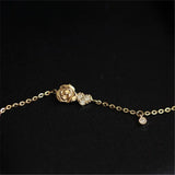 925 Silver Zircon Rose Love Bracelet for Women