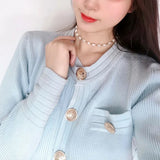 Real 925 Silver Irregular Pearls Necklace For Women