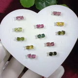 925 Silver Tourmaline Earrings Charm Gift Set