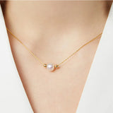 925 Silver Beads Pearls Necklace for Women Wedding Charm Gift