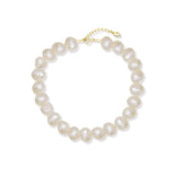Irregular Pearl S925 Sterling Silver Bracelet Wedding Jewelry For Women