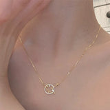 925 Silver Star Planet Zircon Necklace - Charm Gift for Her