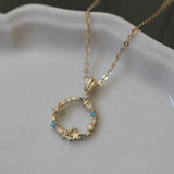 925 Silver Star Planet Zircon Necklace - Charm Gift for Her