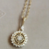 925 Silver Star Planet Zircon Necklace - Charm Gift for Her