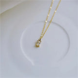 925 Sterling Silver Zircon Necklace - Charm Girlfriend Gift