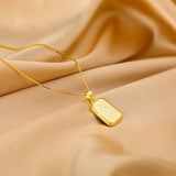 925 Sterling Silver Letter Square Necklace For Women Girlfriend Gift