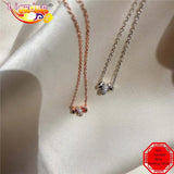 Zircon Circle 925 Silver Necklace Charm Gift