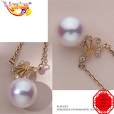 Party Punk Jewelry Sterling Silver Branch Pearl Necklace for Women