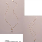 Party Punk Jewelry Sterling Silver Branch Pearl Necklace for Women