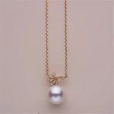 Party Punk Jewelry Sterling Silver Branch Pearl Necklace for Women