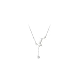 Big Dipper Zircon 925 Sterling Silver Necklace For Women
