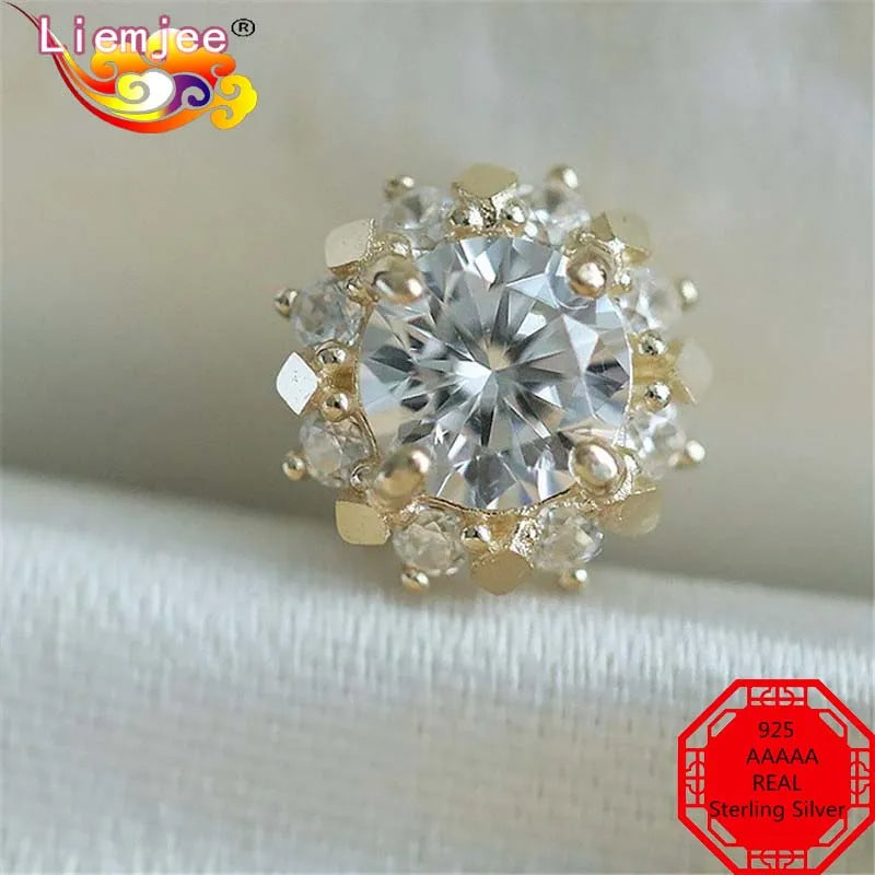 Punk Charm Necklace 925 Sterling Silver Zircon Jewelry for Women