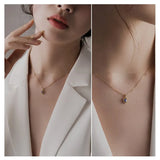 Punk Jewelry Hollow Zircon Necklace For Women