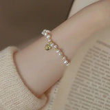 925 Sterling Silver Pearl Bracelet Charm Jewelry for Women