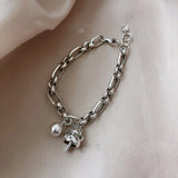 925 Sterling Silver Lucky Cat Bracelet for Women