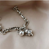 925 Sterling Silver Lucky Cat Bracelet for Women
