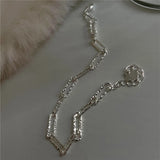 925 Silver Sparkling Shine Bracelet OL Style Wedding Jewelry For Women