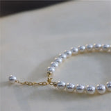 Round Pearl Bracelet 14K Gild Party Jewelry For Women