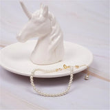 Round Pearl 14K Gold Bracelet - Party Jewelry for Women