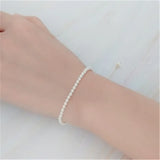 Round Pearl 14K Gold Bracelet - Party Jewelry for Women
