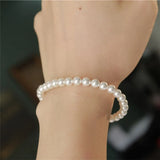 Round Pearl Bracelet 14K Gild Party Jewelry For Women