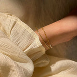 Round Pearl Silver Plated Bracelet Party Jewelry For Women