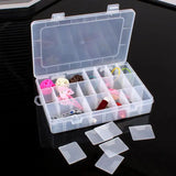 Adjustable 24 Grid Storage Box for Bead Rings Jewelry Organizer