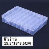 Adjustable 24 Grid Storage Box for Bead Rings Jewelry Organizer