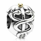 Santa & Reindeer Hugging Polar Bears Charm