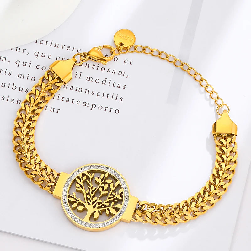 Life Tree Bracelet - Various Chain Styles