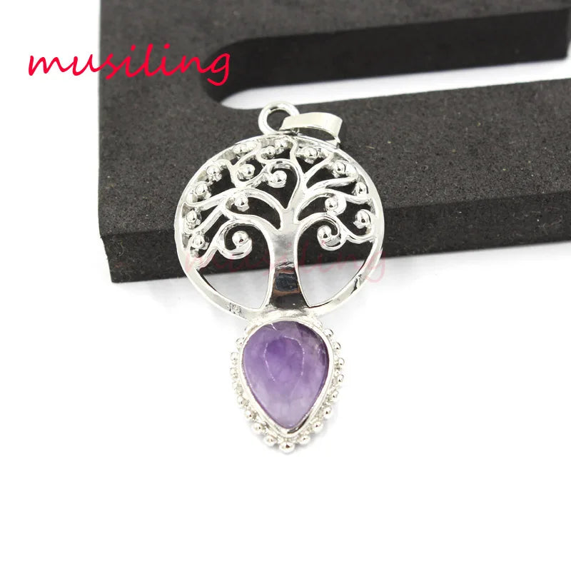 Water Drop Reiki Pendulum Chakra Healing Amulet Charms Jewelry 10Pcs
