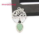 Water Drop Reiki Pendulum Chakra Healing Amulet Charms Jewelry 10Pcs