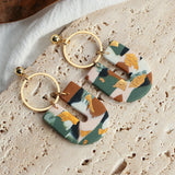 Bohemia Pattern Drop Earrings for Women