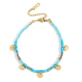 Gradient Beaded Crystal Bracelets for Women Girls Bohemian Bangles