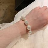 Baroque Pearl Charm Bracelet Women Freshwater Pearl Beads Jewelry
