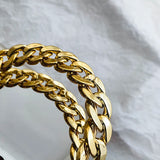 Punk Oversized Hoop Earrings Twisted Circle Loop for Women