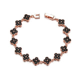 Aquamarine Spinel Bracelet Plated Flower String Jewelry