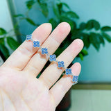 Aquamarine Spinel Bracelet Plated Flower String Jewelry