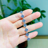 Light Bracelet Spinel Sapphire Synthetic Gemstone Inlaid