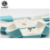 Light Double Open Jewelry Box Wedding Ring Surprise Organizer