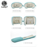 Light Double Open Jewelry Box Wedding Ring Surprise Organizer