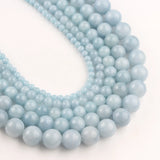 Natural Topazs Stone Beads Round Loose Beads 4/6/8/10/12mm