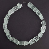 Natural Quartz Beads Middle Drilled Raw Stone Pendant Nugget Beads