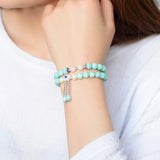 Tianhe Natural Stone Bracelet With Shell Flower Beads for Women