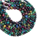 Tiger Eye Round Stone Beads for Jewelry Making DIY 4/6/8/10/12MM