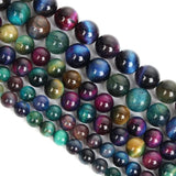 Tiger Eye Round Stone Beads for Jewelry Making DIY 4/6/8/10/12MM