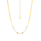 Minority S925 Sterling Silver Short Smooth Necklace Blade Chain