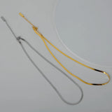 Minority S925 Sterling Silver Short Smooth Necklace Blade Chain
